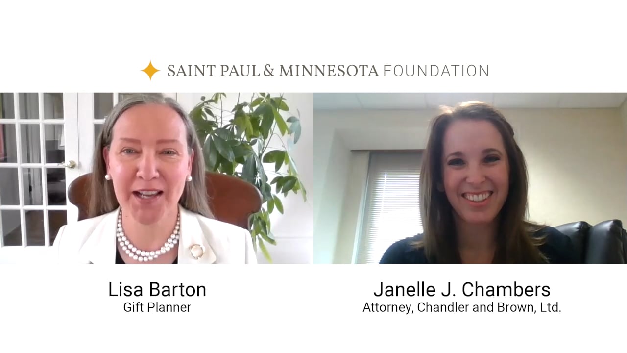 Janelle J. Chambers Offers Tips on Talking to Clients about Charitable  Giving on Vimeo